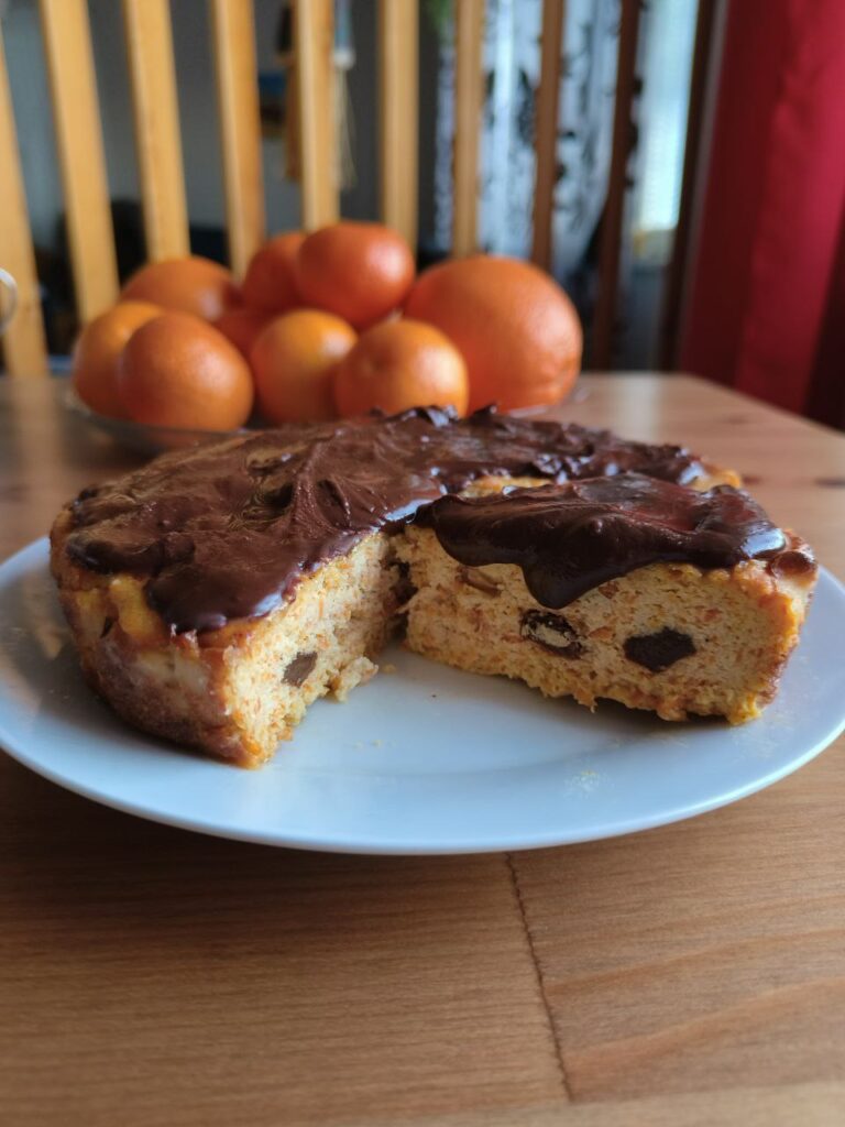 безглютеновая творожная запеканка с морковью апельсином и кокосовым акцентом